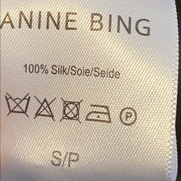 Anine Bing little black silk mini dress size S/P - Picture 9 of 9